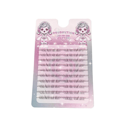 Doudou Tian's Original Design of Lower Eyelashes That Mimic a Natural, Light Makeup Look, with an Airy and Pure Desire-Like Texture, and a Fragmented, Realistic Appearance
