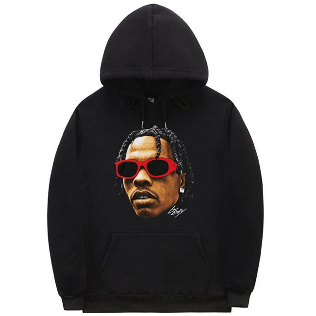 [Cross-border European Code] Rapper Lil Baby Graphic Hoodie Men's