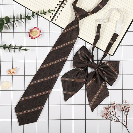 Japanese Plaid JK Tie Tie Set Women's College Style Graduation Photo Free Accessories Korean Style Bow Mariners Suit