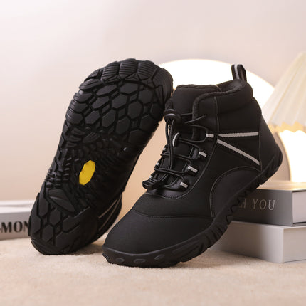 Five-Finger Cotton Shoes, Cold-Proof and Fleece-Lined Snow Boots, Outdoor Cycling Snow Boots, Winter Cotton Shoes, Waterproof Cotton Shoes, Mountaineering Cotton Shoes