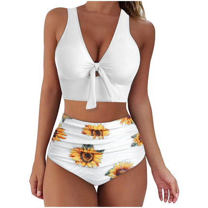 2023 bikini swimsuit women's European and American sexy bow AliExpress cross-border bikini swimsuit