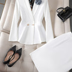 One-piece white suit / S