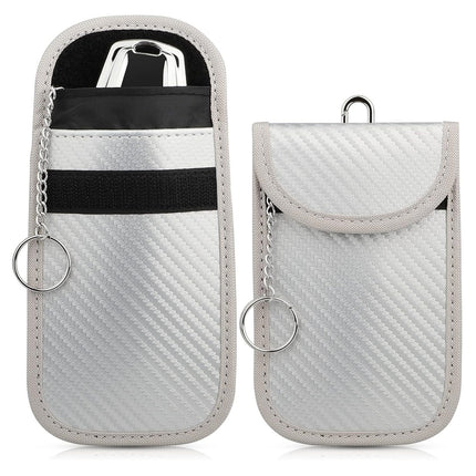 in stock silver red black car key signal shielding bag anti-radiation anti-degaussing RFID signal shielding bag