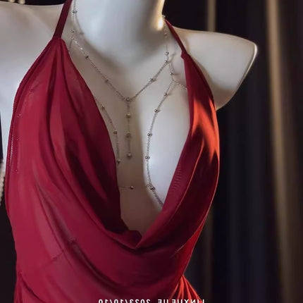 Sexy Underwear Sexy Perspective Mesh Pajamas Pure Bellyband Uniform Temptation 2025 New Bed Shame Nightdress