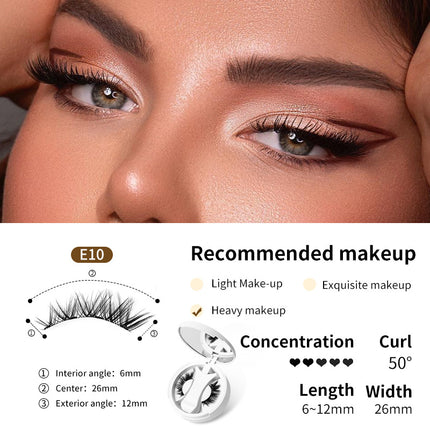 [Amazon Hot Selling Magnetic Eyelash Style] One-piece Storage Box European and American Natural Thick Portable Glue-free Eyelash