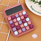 High-end calculator silent model for students 817+ raspberry red