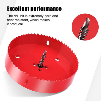 M42 bimetal large size hole opener 100mm woodworking iron pipe aluminum gypsum board PV drill hole saw