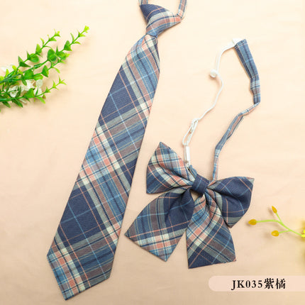 JK Uniform Accessories Tie-Free Collar Flower Suit Flat Horn Bow Tie Feather Root Small Collocation College Style Korean New Style