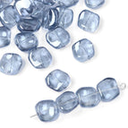 12 × 11mm thick, about 5mm aperture, about 1mm20 pieces/bag / Crystal Blue