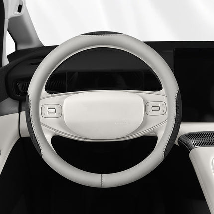 Car Steering Wheel Cover Leather Ice Silk Universal Car Electric Handle Cover Breathable Anti-Slip Model Available for All Seasons