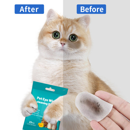 Foreign Trade Cross-Border Pet Tear Stain Wipes Pet Supplies Tear Stain Removal Cleaning Wet Wipes Cat Eye Tear Stain Removal