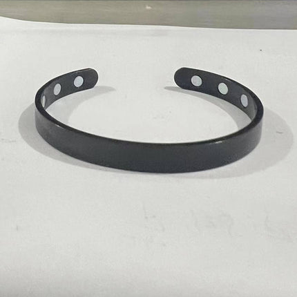 Cross-Border Hot Selling Magnetic Bracelet European and American Jewelry Pure Glossy Magnet Opening Rose Gold Bracelet Ring Set for Men and Women