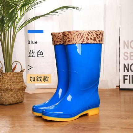 Brand New Material Quick-Drying Lining-Free Water Shoes Women's High Water Boots Long Boots Mesh-Free Non-Slip Rain Boots Women's Rubber Shoes Wholesale