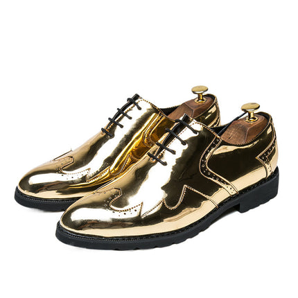 Men's Shoes 2025 New Leather Shoes Trendy Shoes British Casual Hairstylist Shoes Men's Genuine Leather