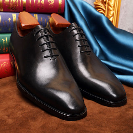 Business Formal Oxford Shoes for Men, Wedding Shoes, First-Layer Cowhide Leather, Carved Design, Gentlemanly British Retro European and American Trendy Shoes