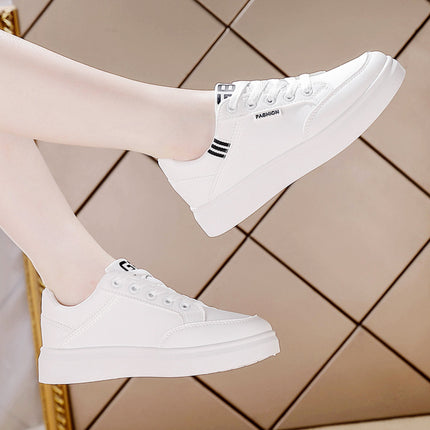 2025 Spring Women's Soft Sole Shoes Leather Surface Non-slip Sneakers Women's Casual Shoes All-match Lightweight sneaker White Shoes