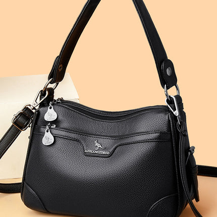 High-End Bags for Women, European and American Retro Printed Shoulder Crossbody Bags, Niche Mom Underarm Bags, Women's Bags, Small Bags Wholesale