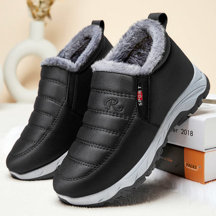 Cotton Shoes Women's Winter New Shoes Women's Foreign Trade Couple's Walking Shoes fleece-lined Thickened Snow Boots for Women