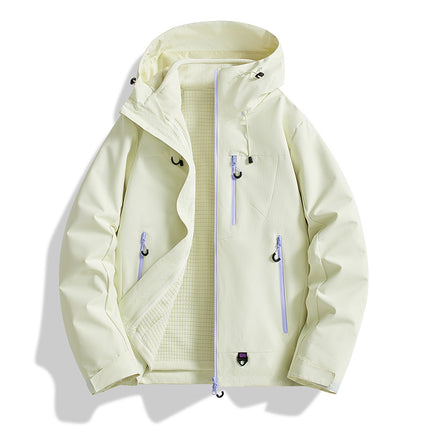 2025 New Style Jacket for Men and Women, Outdoor Three-In-One Windproof and Waterproof Detachable Two-Piece Jacket in Stock