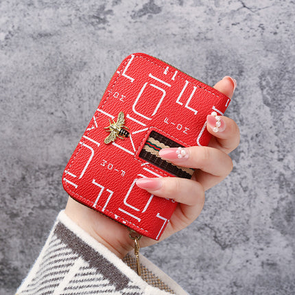 Factory wholesale Korean style card holder women's small anti-degaussing anti-theft brush multi-function card holder student large capacity small wallet