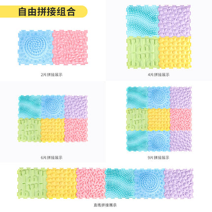 Spot Wholesale Kindergarten Three-Dimensional Acupressure Board Sensory Tactile Large Sports Training Crawling Mat Toy Foot Massage