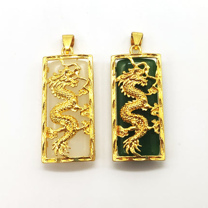 Ancient sand gold imitation jade gold-plated necklace jade brave Guanyin Buddha pendant live welfare drainage small gift supply