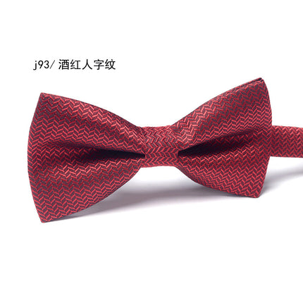 Bow Tie Men's Wedding Groom Best Man Formal Shirt Performance Brother Group Pattern Bow Tie Wedding Trendy Dress