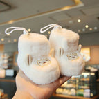 Snow white leha velcro [autumn and winter plus velvet yz] / Inner length 11cm (recommended for 0-4 months)