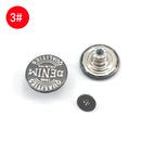 3#Stainless steel environmentally friendly buttons (default screws can be replaced with aluminum nails if you leave a message)