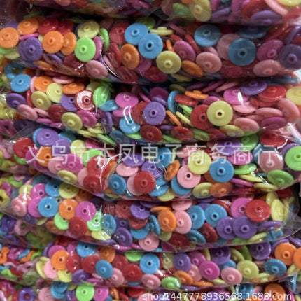 solid color color beads diy bracelet string loose beads material children beaded handmade keychain jewelry accessories