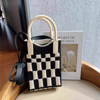 Checkered black