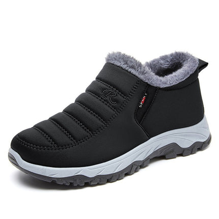 Cotton Shoes Women's Winter New Shoes Women's Foreign Trade Couple's Walking Shoes fleece-lined Thickened Snow Boots for Women