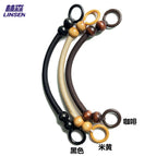 (Black) 37cm wooden bead handle