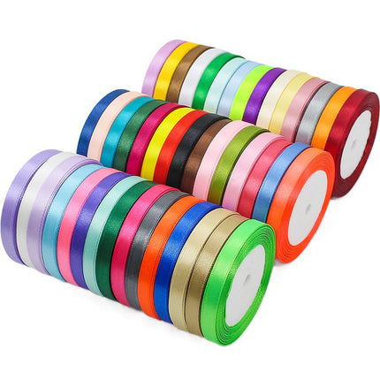 1cm Ribbon Gift Packaging Ribbon Cake Baking Gift Box Ribbon Wedding Decoration Cross-border Ribbon Wholesale