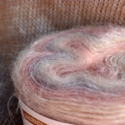 Warm color fancy gradient mohair long segment dyed mohair fine thread crochet sweater silk young mohair wool ball