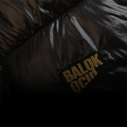 Black gold vest men's autumn and winter cold-proof outer wear down cotton vest loose couple bread coat factory direct sales