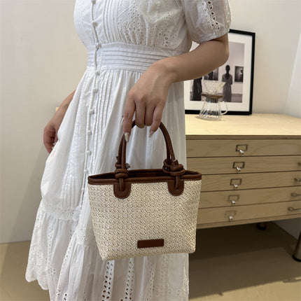 Straw Bucket Bag Women / Sac Seau Paille Femme