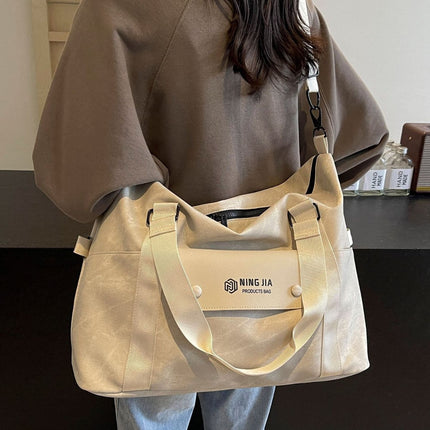 Fashionable and Stylish European and American Style Multi-Pocket Travel Bag with Dry and Wet Separation, Sports Gym Bag, Can Be Attached to a Trolley, Portable