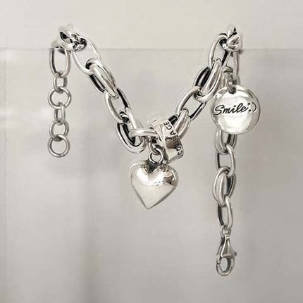 Six-pointed Star Old 925 Sterling Silver Bracelet Women's Autumn and Winter 2025 New Ins Niche Design Cold Style Couple Bracelet