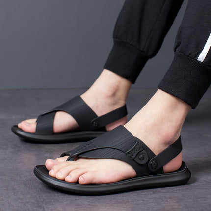 Sandals Men's Summer New Soft Clip Sandals and Slippers Casual Men's Beach Shoes Outdoor Wear Fashion Men's Sandals
