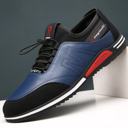 Men's Sports and Leisure Leather Shoes, Korean Style Youth Trendy Shoes, Soft Sole Heightening Men's Shoes, Four-Season Leather Shoes, Drop Shipping
