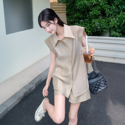 This Year's Trendy and Stylish Women's Summer 2026 New High-End Casual Shorts Set, Cool and Eye-Catching Two-Piece Set