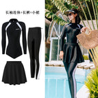 One-piece swimsuit pants + skirt / M