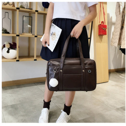 New Japanese Japanese Orthodox JK Dress Bag Single Shoulder PU Women's Simple Comic-Con Student Leisure Crossbody Bag College