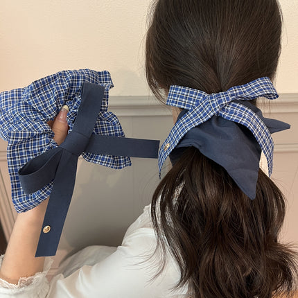 Pastoral Girl Square Scarf Hair Tie for Women, High-End Fairy-Like Square Headband Hair Rope 2025 New Hair Accessory