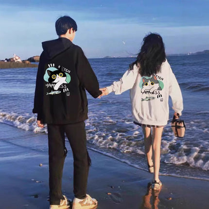 High-grade oversize Men's and Women's Top Special Couple Clothing Autumn and Winter fleece-lined Hooded Sweat Fashion Brand Class Clothes