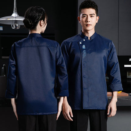 Chef Clothing Men's Short-sleeved Thin Breathable Mesh Wear-resistant Chef Work Clothes Long-sleeved Hotel Kitchen Hot Pot Baking