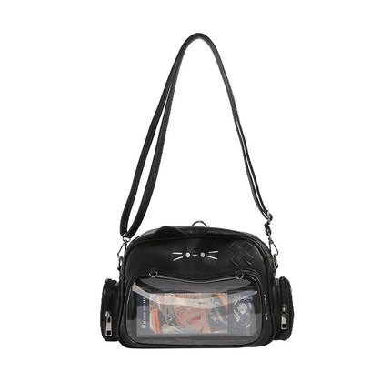 Y2K Millennium Hot Girl Ita Bag Student Commuter Mechanical Cat 2026 Academy Crossbody Bag Versatile Trendy Versatile