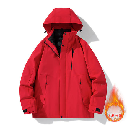 Winter Outdoor Three-In-One Jacket Women's 2025 New down Liner Outdoor Mountaineering Windproof and Waterproof Jacket