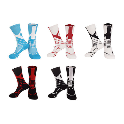 Professional Basketball Socks, Breathable and Comfortable, Towel Bottom Shock-Absorbing Adult Sports Socks, Mid-Tube Non-Slip Sweat-Absorbent Training Socks Wholesale